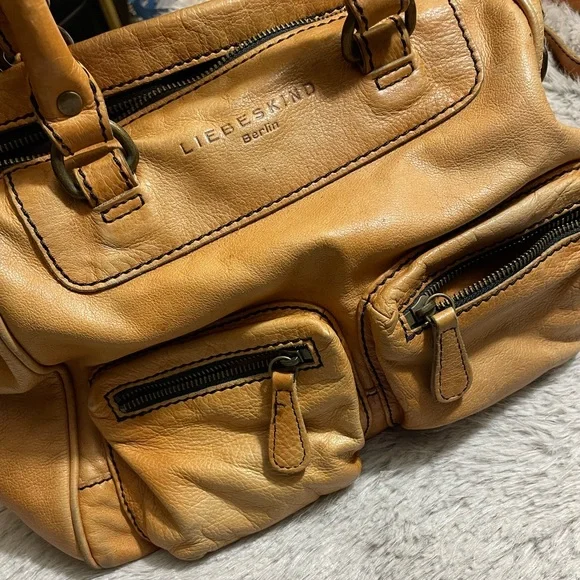 Vintage LIEBESKIND Berlin Brown Leather Handbag - Picture 9 of 13